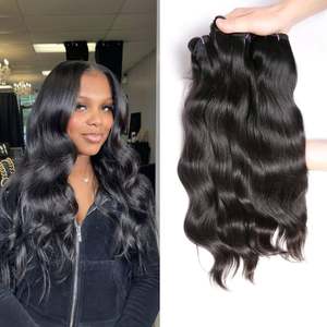 Accepter Échantillon Faisceau de Cheveux 1 Pièce Corps Ondulés Vendeur de Cheveux Bruts Double Tirage Non Transformés Vente en Gros de Cheveux Humains Brésiliens Vierges - Product Image 2