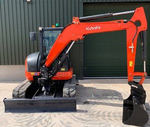 Mini-excavatrice sur chenilles Kubota U48-4, excavatrice compacte hydraulique, chargeuse compacte à vendre - Product Image 3