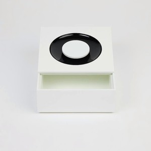 White and Black Monochrome Decorative Box Handmade Modern Organizer, Minimalist Storage Box for Luxury Home or Gift - Product Image 4
