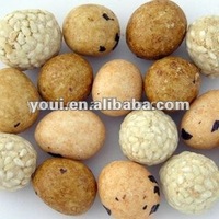 Mélange craquelin Arachides enrobées à saveur de wasabi emballé dans de l'étain Qualité Meilleur prix Arachides enrobées croustillantes Arachides douces salées