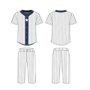Conjunto de uniformes de béisbol personalizados camiseta sublimada del equipo OEM ropa deportiva transpirable conjunto de uniformes de béisbol sublimados para jóvenes y adultos - Product Image 1