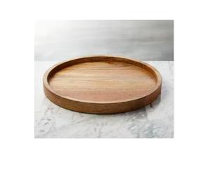 Bandejas de madera grabadas a mano quemadas personalizadas de calidad experta Bandeja de servicio de madera de mango natural Decoración de servicio multiusos a bajo precio - Product Image 6