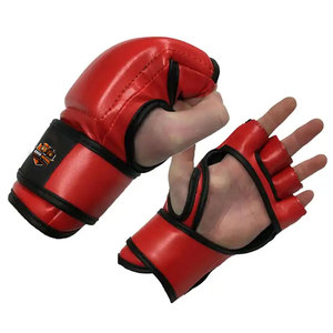 Gants de MMA en cuir performants pour l'entraînement, le sparring et le travail sur sac, avec des panneaux respirants et des coutures robustes - Product Image 2