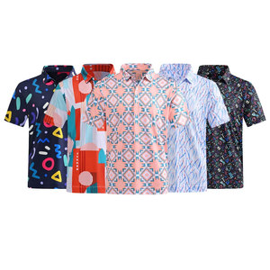 Camisa de Golf Personalizada con Logotipo, de Algodón/Fibra de Bambú, Transpirable, de Secado Rápido, Antiarrugas, Corte Ajustado para Hombre - Product Image 1