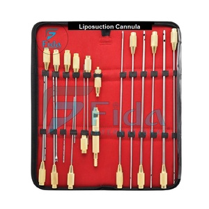 Juego de Cánulas de Liposucción Reutilizables FIDA International con Certificación ISO, 17 Piezas, Mango Ergonómico, Adaptador, para Cirugía Estética - Product Image 4