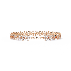 Magnifique bracelet et jonc en or 18 carats avec diamants de laboratoire - Product Image 1