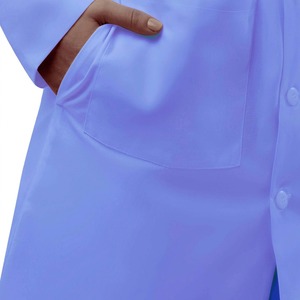 Secado rápido de secado Antiestático de manga larga médico bata blanca Hospital salón de belleza laboratorio de manga corta bata blanca - Product Image 4