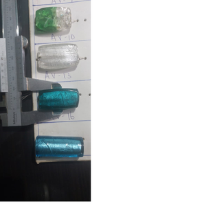 Cuentas gruesas de vidrio de lámina de plata de 8mm de tamaño en colores y formas surtidos para fabricantes de joyas y reventa en Tiendas de Cuentas - Product Image 1