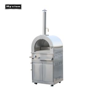 <span class=keywords><strong>Four</strong></span> à pizza durable en acier inoxydable, au <span class=keywords><strong>bois</strong></span> et au gaz, avec armoire inférieure - Product Image 4