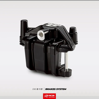 Kaliper Rem Piston Tunggal RCB E45 32mm Segel Debu Satu Arah Paduan Aluminium Tempa Untuk Rem Belakang Honda CT125 Hitam