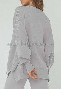 Premium femmes 2 Pc hiver ensembles poche mode dans pas cher prix de gros 330 et 550 GSM Designer survêtement lourd pour les femmes - Product Image 2