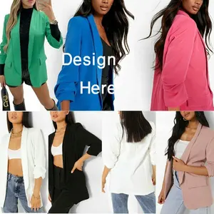 Üst satış dış giyim kadın Blazer kullanımı ile yüksek kaliteli malzeme Blazers satılık üretici düşük ucuz fiyat kaynağı BD