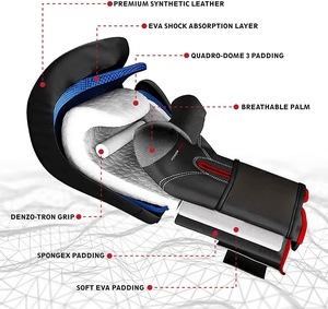 Guantes de boxeo profesionales de larga duración de calidad superior para pelear a precio barato Guantes de boxeo gemelos guantes de boxeo con logotipo personalizado - Product Image 3