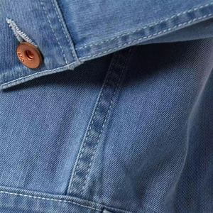 Vêtements d'automne pour femmes veste en jean courte avec logo personnalisé veste en jean à manches longues pour femmes perle perlée ample avec conception OEM - Product Image 6