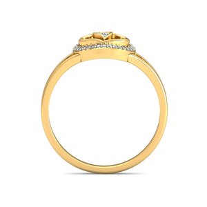 Bague Ishi Diamonds en or 18K avec cœur et diamant de laboratoire étincelant - Product Image 2