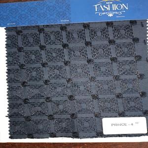 Tissu brodé Prince magnifique, 58 pouces de large, uni, teint en fil, tissé pour les robes de mariage des filles et des garçons, textiles, vêtements, chemises - Product Image 1