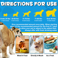 Offre Spéciale : Friandises à Mâcher Tendres Saveur Bœuf pour Chiens, Suppléments pour les Glandes Anales avec Citrouille pour le Soutien Immunitaire et Régime à Ingrédients Limités