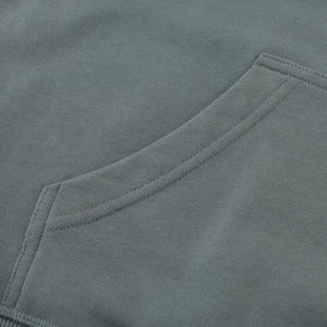 Sudadera con capucha de manga larga con cordón de moda diaria ecológica de alta calidad 100% algodón personalizado lana merino bordada al por mayor - Product Image 3