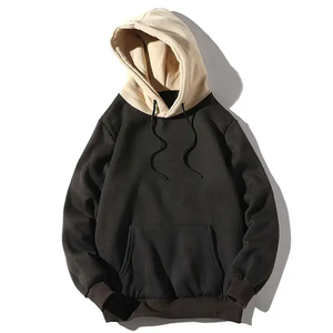 Sudaderas con capucha y sudaderas de algodón para Hombre Sudaderas con capucha de gran tamaño última moda ropa de calle estilo ropa lisa - Product Image 5