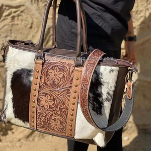 ใหม่สไตล์ตะวันตก Cowhide หนัง Toled Fringe กระเป๋า Handcrafted แฟชั่นคุณภาพสูง Toled ผู้หญิงช้อปปิ้งกระเป๋าถือ - Product Image 6