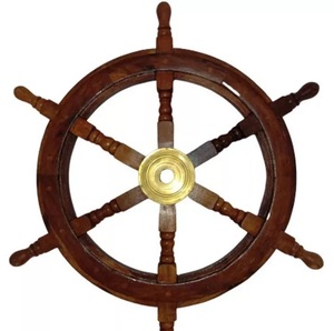 Latest Modern Nautical Beach Wooden Boat <b>Ship</b> Steering <b>Wheel</b> Best in Category Home Boat Indoor Boat <b>Ship</b> <b>Wheel</b> Decor Usage - Product Image 1