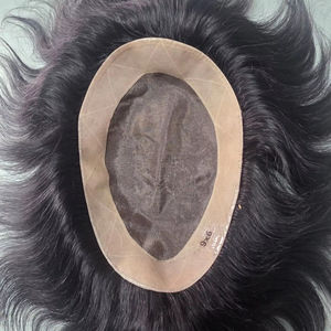 Perruque et toupet pour homme en cheveux indiens Remy Taz Hair - Base mono - Léger, doux et écologique - Product Image 1