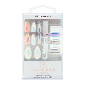 HGOD0040 Juego de uñas artificiales de diosa Prensa hecha a mano de alta calidad en puntas largas cuadradas de moda - Product Image 1