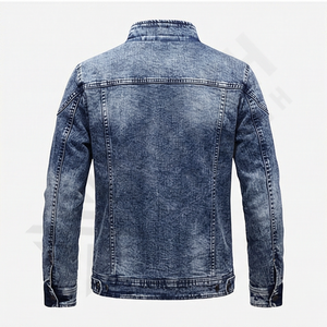 Veste en jean pour garçon, prix ajustable, vert délavé, fabrication professionnelle, meilleure qualité, style cuir, veste tendance pour garçons - Product Image 2
