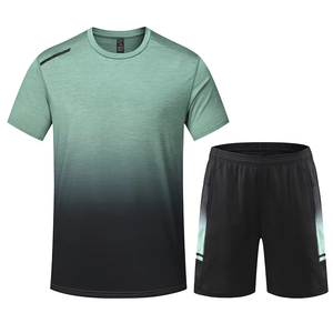 T-shirts de sport pour hommes et shorts de fitness, vêtements de course, vêtements de compression pour la salle de sport, t-shirts à manches courtes pour hommes - Product Image 3