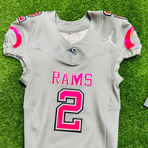 ชุดเสื้อเจอร์ซีย์สำหรับผู้ชายชุดเสื้อฟุตบอลอเมริกันพิมพ์ลายซับลิเมชันโลโก้ตามสั่ง - Product Image 6