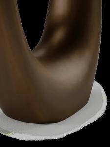 Escultura fluida de bronce abstracta moderna, pieza de arte de decoración del hogar, escultura de bucle minimalista grande, escultura pulida moderna metálica - Product Image 4