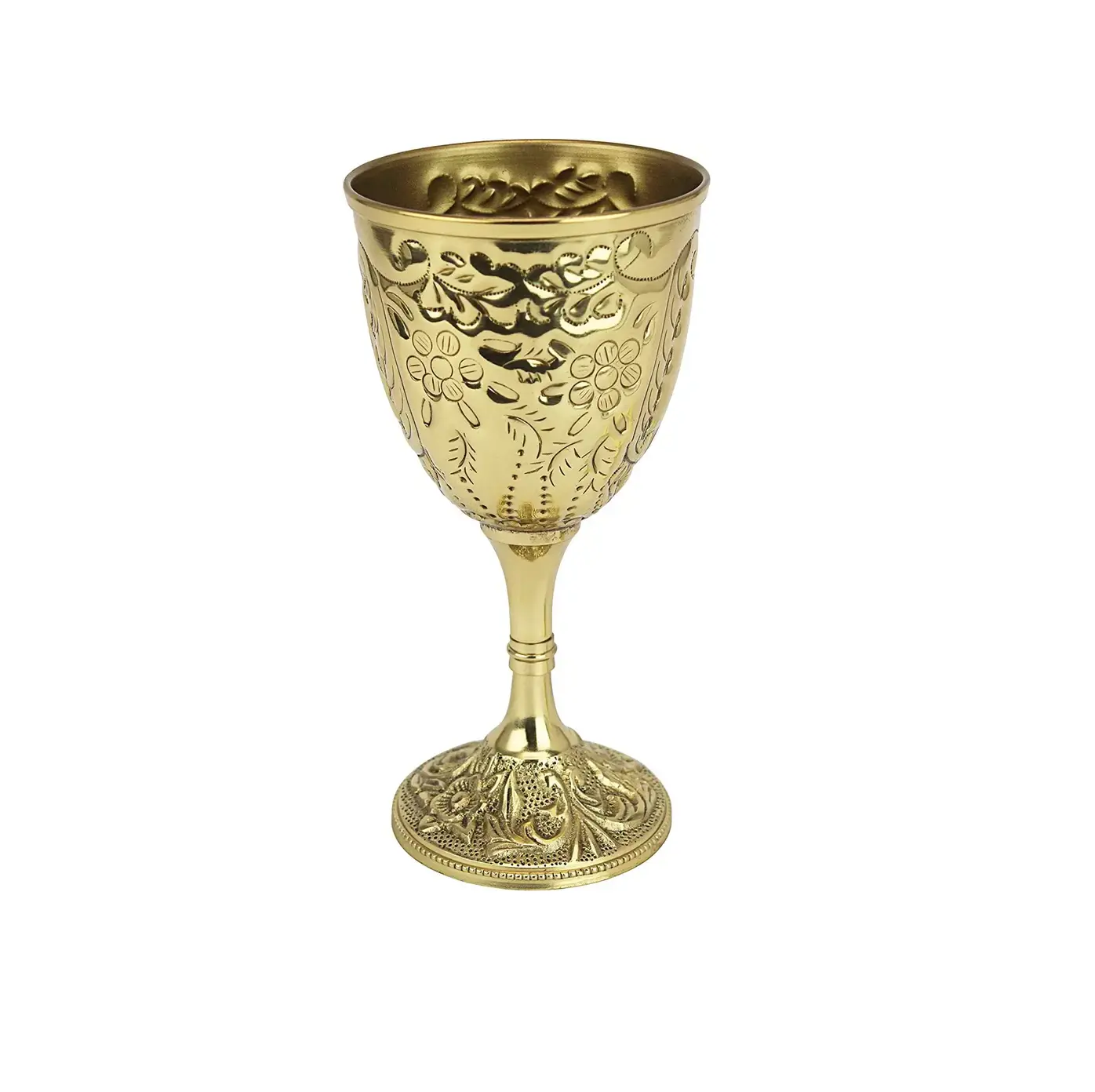 Nhà cung cấp bán buôn Vàng chalice Vua trang trí nội thất Brass cup Gothic Goblet điêu khắc 9 inch polyresin vàng cho trang trí nội thất