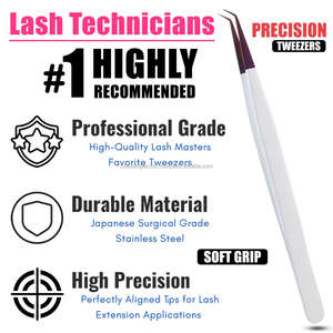 Pince à cils avec logo personnalisé Fournitures de beauté Marque privée Pince à épiler Extension de cils Pince à épiler pour cosmétiques - Product Image 3