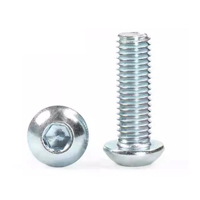 Sekrup Baut Kepala Flens Setengah Bulat Baja Tahan Karat 304 M10 Dengan Washer Inner Hex Socket Allen
