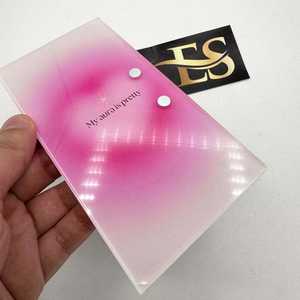 Support à cils en acrylique My Aura Pretty, personnalisable avec logo imprimé, organisateur d'extensions de cils, Aura rose, service OEM - Product Image 3