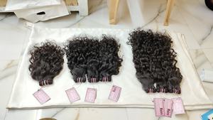 Natural Raw Straight Wavy Curly <b>Human</b> <b>Hair</b> Bundles Indian Remy <b>Hair</b> Bundles Raw Virgin <b>Human</b> Indian Temple Cuticle Aligned <b>Hair</b> - Product Image 4