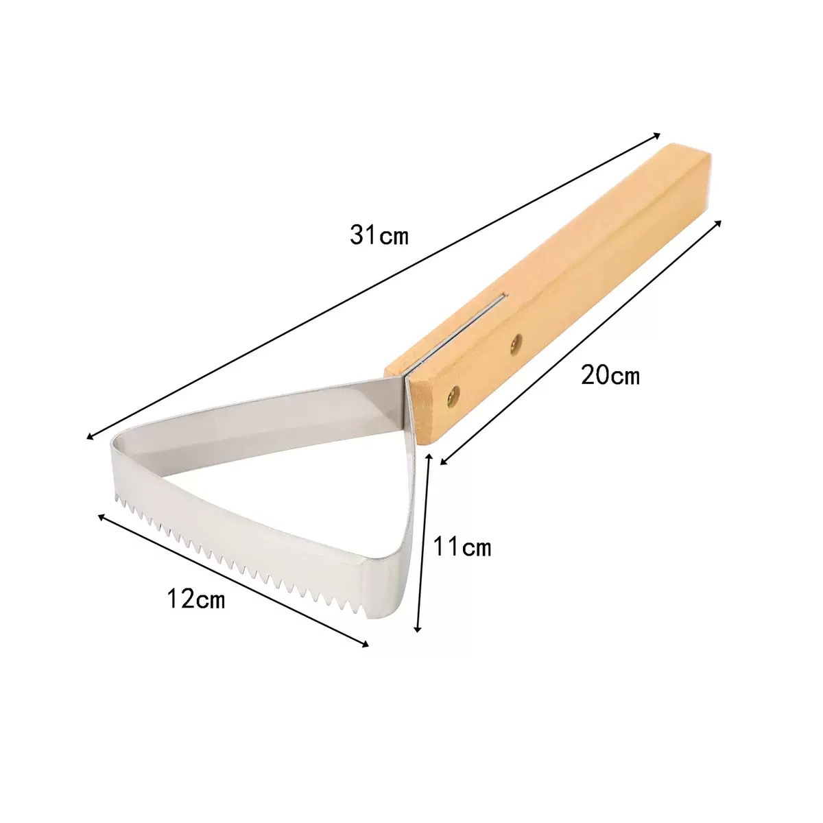 31*12 cm/couleur bois