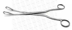 Foerster คีมฟองน้ำสำหรับผ่าตัดตรงที่จับเครื่องมือสัตวแพทย์ที่หนีบล็อคร่างกายหนีบทำหมันสแตนเลส - Product Image 3