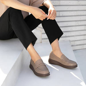 [JSHOE] <b>Women</b> Handmade Genuine Lambskin Leather Loafers 4.5cm Low Heel Comfort Casual Walking <b>Shoes</b> - Product Image 4