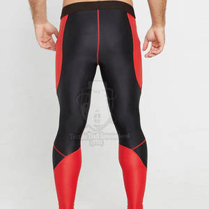 Leggings de compression pour homme respirants et à séchage rapide, taille élastique, pantalons de sport et de gym personnalisables - Product Image 3