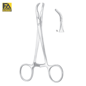 Fórceps ortopédicos de acero inoxidable dentado en ángulo veterinario instrumento de reducción ósea Manual - Product Image 2