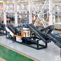 Station de concassage modulaire concasseur à mâchoires concassage de pierre de roche pour le verre/pierre/charbon/usine d'agrégats