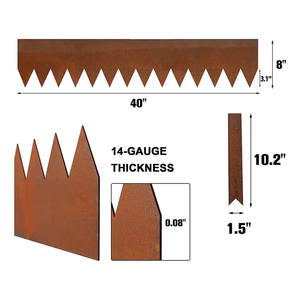 Bordure de jardin flexible en acier corten pour parterres de fleurs, aménagement paysager avec finition thermolaquée, extérieur OEM ODM - Product Image 5