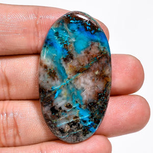 Super grado marrón crisocola corte radiante cabujones de corte ovalado único Natural lote a granel fabricación de joyas - Product Image 6