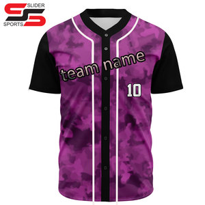 Factory Price Custom Baseball Shirt V Neck Men Baseball Uniform Full Button - Product Image 4