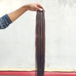 Extensiones de cabello indio virgen Paquetes de trama recta rizada con cierre a juego Frontal Color natural Rizado rizado Recto - Product Image 1