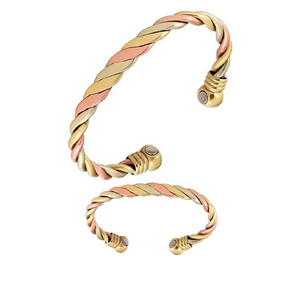 Solid <b>Copper</b> <b>Bracelet</b> Bohemian Style Peaceful Pattern Cuff for Buddhism Anniversaries <b>Pure</b> <b>Copper</b> by Decor World Expo - Product Image 2