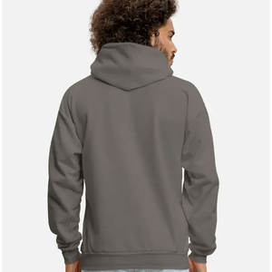 Sweat à capuche pour homme grande taille en coton biologique avec impression de logo personnalisé - Product Image 4