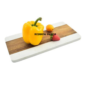 Tabla de cortar de mármol de forma rectangular, artículos de cocina de diseñador con acabado personalizado, tabla de cortar clásica y elegante al por mayor - Product Image 6