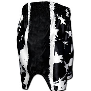 Prix de gros Shorts de combat athlétiques pour hommes Muay Thai MMA, motif uni, mi-longueur, anti-plis, extensibles, respirants et sportifs - Product Image 4